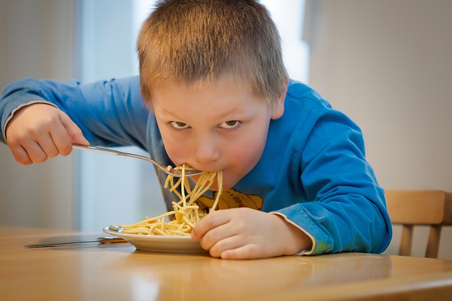 U špagetového diagramu se špagety nejí